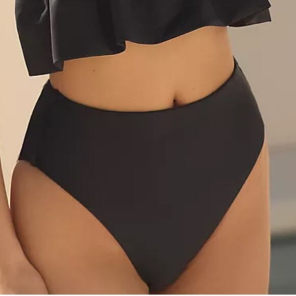 By Anthropologie Mari High-Waisted Bikini Bottoms
Size small NEW Black - Picture 10 of 10